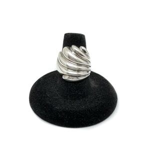 Sterling Silver Modern Fan Ring Size 7